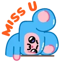 😞 emoji Mini Mice Telegram sticker 9 of 15