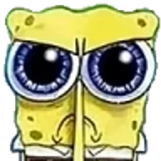 Sticker from spongebob crying