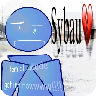 🩵 emoji Sybau💔 Telegram sticker 6 of 13
