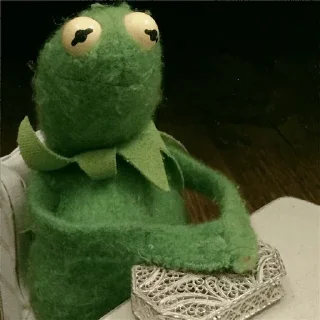 😜 emoji Kermit @stickersb2b Telegram sticker 18 of 92