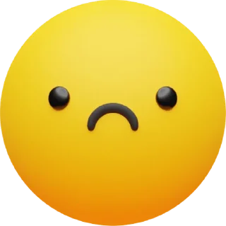 🙁 emoji Craftwork Emoji Telegram sticker 10 of 94