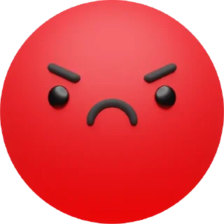 😡 emoji Craftwork Emoji Telegram sticker 16 of 94