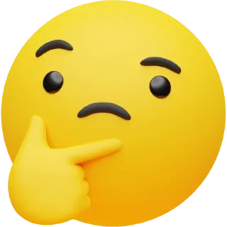 🤔 emoji Craftwork Emoji Telegram sticker 21 of 94