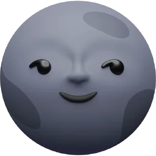 🌚 emoji Craftwork Emoji Telegram sticker 14 of 94