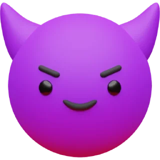 😈 emoji Craftwork Emoji Telegram sticker 18 of 94
