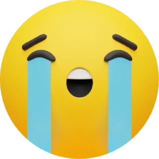 😭 emoji Craftwork Emoji Telegram sticker 12 of 94