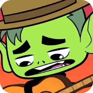 🎸 emoji Beast Boy ➩ @Earth928B Telegram sticker 18 of 50