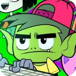 😑 emoji Beast Boy ➩ @Earth928B Telegram sticker 2 of 50