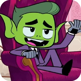 🔼 emoji Beast Boy ➩ @Earth928B Telegram sticker 9 of 50