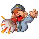 📢 emoji Mona Monkey Telegram sticker 15 of 35