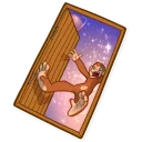 🚪 emoji Mona Monkey Telegram sticker 22 of 35