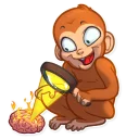 🔍 emoji Mona Monkey Telegram sticker 21 of 35