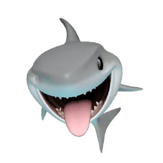 🦈 emoji акула Telegram sticker 10 of 17