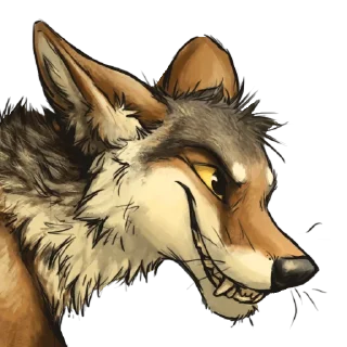😏 emoji wolf Telegram sticker 13 of 21