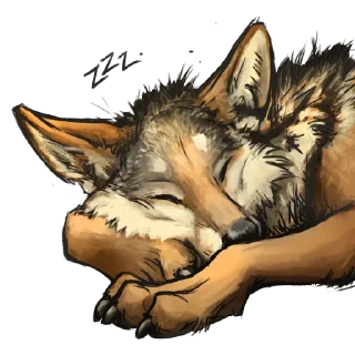🌙 emoji wolf Telegram sticker 18 of 21