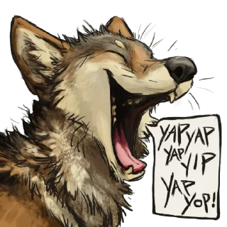🤣 emoji wolf Telegram sticker 15 of 21