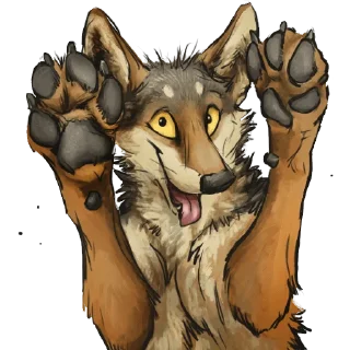😆 emoji wolf Telegram sticker 10 of 21