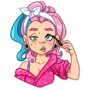 👁 emoji Pink Power Telegram sticker 15 of 41