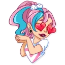😍 emoji Pink Power Telegram sticker 18 of 41