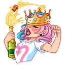 👑 emoji Pink Power Telegram sticker 16 of 41
