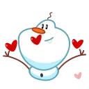 Sticker from Snowman