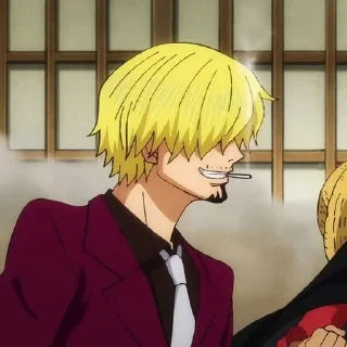 😁 emoji Sanji Wano Telegram sticker 19 of 50