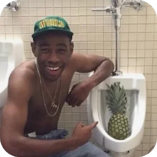 🍍 emoji Tyler Telegram sticker 19 of 30