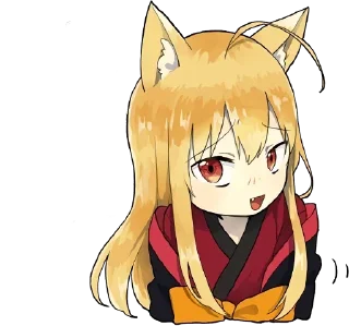 😉 emoji Little Fox Kitsunе Telegram sticker 16 of 44