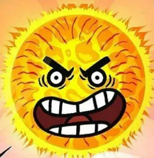 😡 emoji СОЛНЫШКО🔥🔥🔥 ➡️ @Ctikerubot Telegram sticker 6 of 83