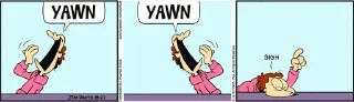 Sticker from Garfield minus Garfield