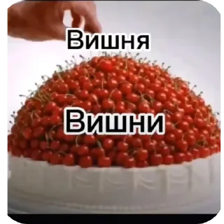 Sticker from Вишня. На торте