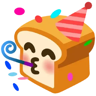 🥳 emoji Хлебушек Telegram sticker 10 of 43