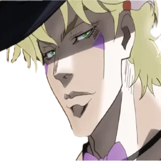 😑 emoji Caesar Zeppeli Telegram sticker 8 of 8