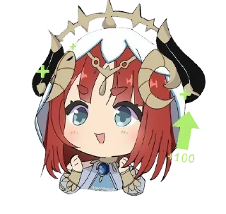 🌊 emoji Genshin impact Nilou @T11yvat Telegram sticker 7 of 13
