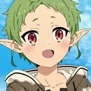 😊 emoji @anime_stickerr Реинкарнация безработного Telegram sticker 21 of 30