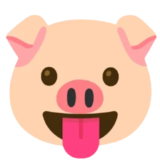 😛 emoji Android Pigs Telegram sticker 24 of 80