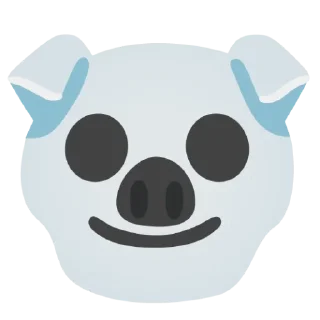 💀 emoji Android Pigs Telegram sticker 20 of 80