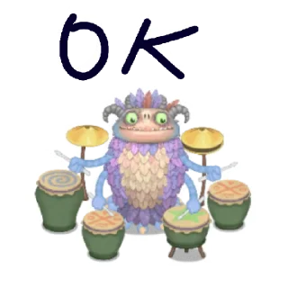 🙂 emoji My singing monster Telegram sticker 11 of 19