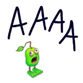 😬 emoji My singing monster Telegram sticker 17 of 19