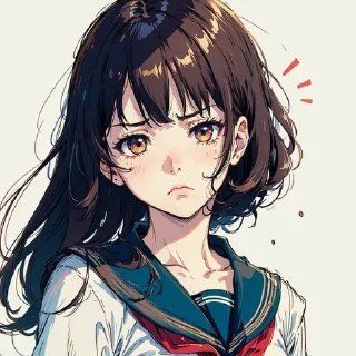 Sticker from The neural network draws anime