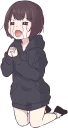 🤗 emoji Menhera little girl. :: @line_stickers Telegram sticker 14 of 120