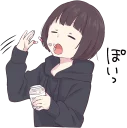 💊 emoji Menhera little girl. :: @line_stickers Telegram sticker 13 of 120