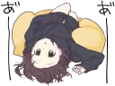 😐 emoji Menhera little girl. :: @line_stickers Telegram sticker 20 of 120