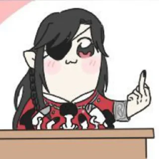 🖕 emoji Благословение небожителей ᐠ( ᐛ )ᐟ Telegram sticker 3 of 38