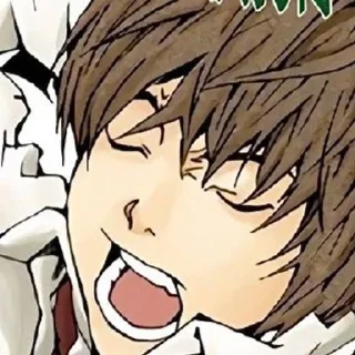 📓 emoji Light Yagami | Death Note Telegram sticker 19 of 60