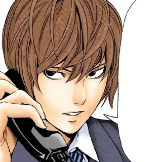 📓 emoji Light Yagami | Death Note Telegram sticker 6 of 60