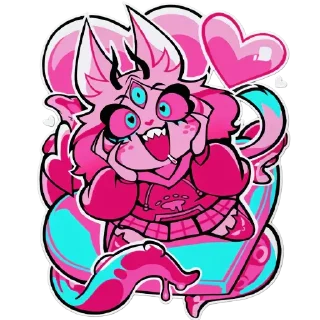 👍 emoji helluva boss tees: @YASEERSTICKERS Telegram sticker 8 of 13