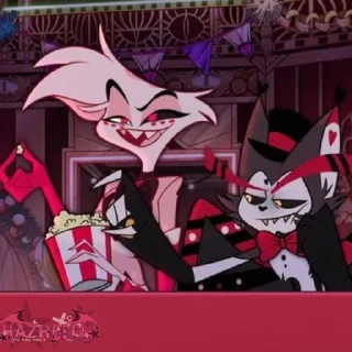 😍 emoji Angel/Husk•HazbinHotel  @Hazhell00 ➡️ @Ctikerubot Telegram sticker 6 of 82