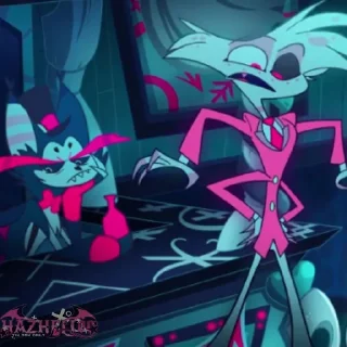 😜 emoji Angel/Husk•HazbinHotel  @Hazhell00 ➡️ @Ctikerubot Telegram sticker 12 of 82