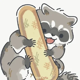 🦝 emoji Енотики @minolisa Telegram sticker 8 of 81